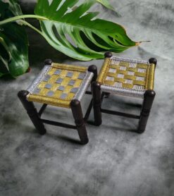 Buy Handcrafted Wooden Stylish Stool Online in Pakistan