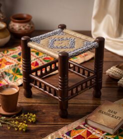 Stylish solid wood stool for living room and bedroom in Pakistan