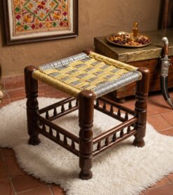 Wooden stylish stool for living room in Pakistan