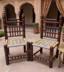 Traditional wooden chair for living room
