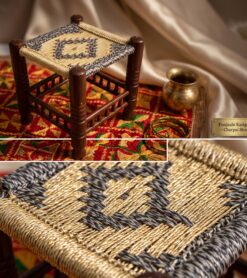 Wooden stylish stool handmade solid wood design in Pakistan