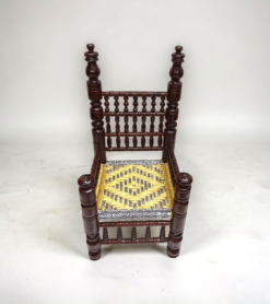 Punjabi Cultural Wooden Chairs Traditional Design Furniture