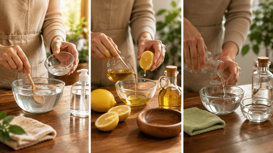 wooden furniture care, natural cleaning tips, homemade wood cleaner, furniture maintenance, solid wood furniture, home décor, Hania Handicraft, wood polish